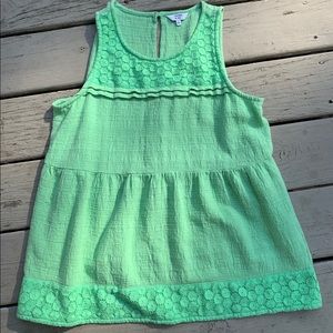 Crown Ivey Sleeveless Lace lightweight top Med